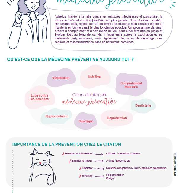 médecine préventive féline